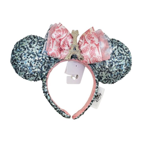 Disney Parks Epcot France Eiffel Tower Minnie Mouse Ears Headband - Picture 4 of 9